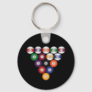 Pool Balls / Billiards: Keychains