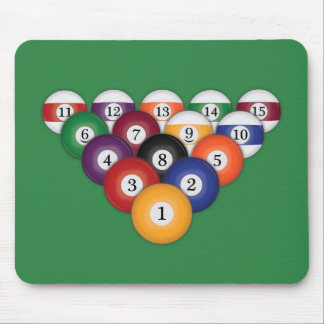 Pool Balls / Billiards: Mousepad
