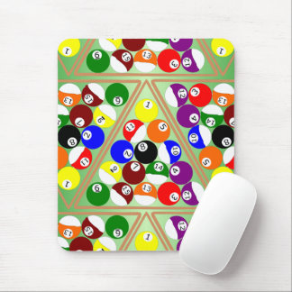 Pool Balls Design Mouse Pad