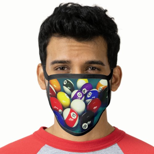 Pool Balls Face Mask