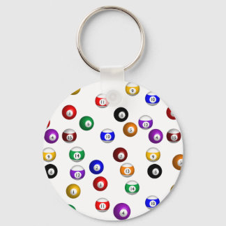 Pool Balls Keychain