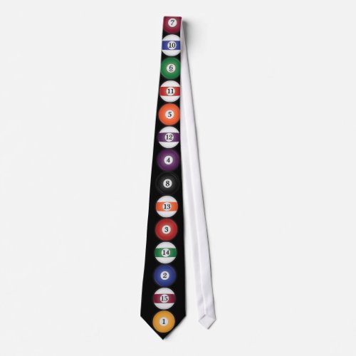 Pool  Billiard Balls Billiards Necktie  Tie