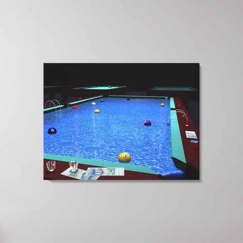 Pool Billiard Canvas Print