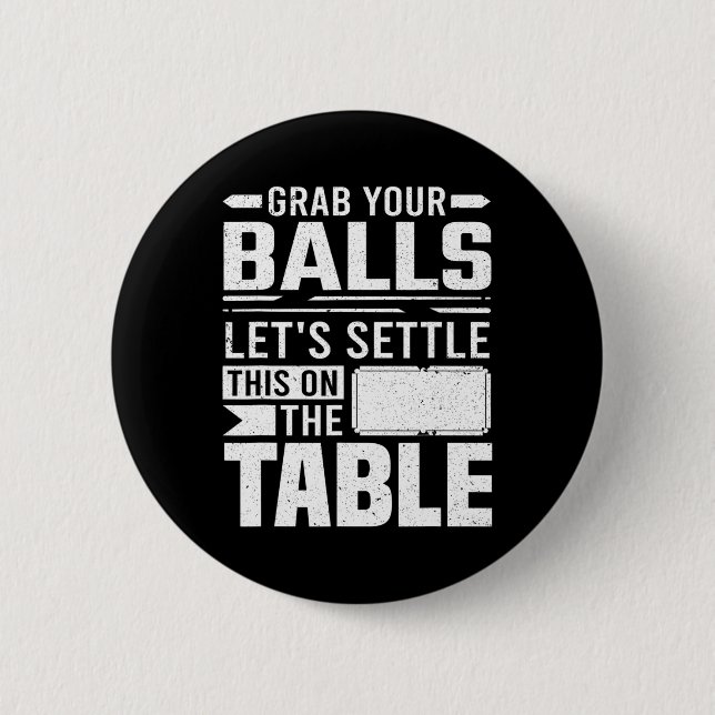 Pool Billiard Outfit For Pool Player Billiard Play Button (Front)