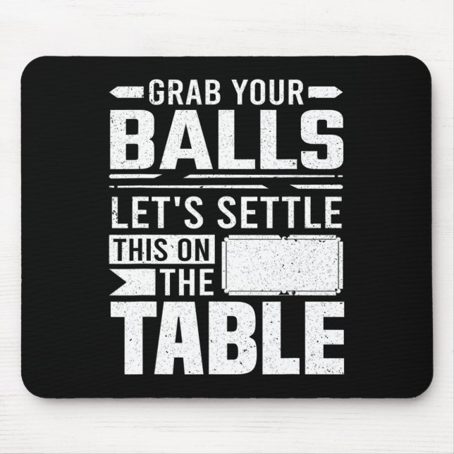 Pool Billiard Outfit For Pool Player Billiard Play Mouse Pad (Front)