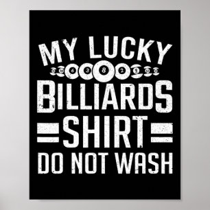 Pool Billiard Outfit For Pool Player Billiard Play Poster