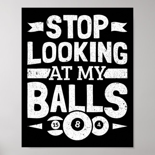 Pool Billiard Outfit For Pool Player Billiard Play Poster (Front)