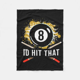 Pool Billiard Shirt - Biliard Pool 8 Ll Player Des Fleece Blanket