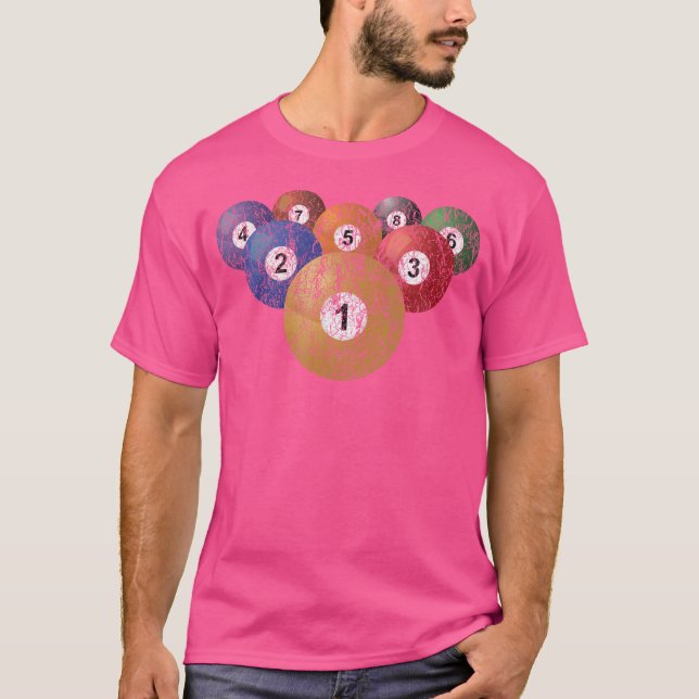 Pool Billiard T-Shirt (Front)