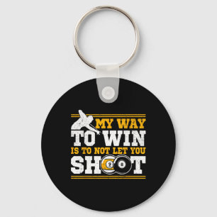 Pool Billiards And 8 Ll Winning Men  Keychain