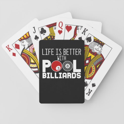 Pool Billiards Billiard Snooker Saying Cue Sports Poker Cards