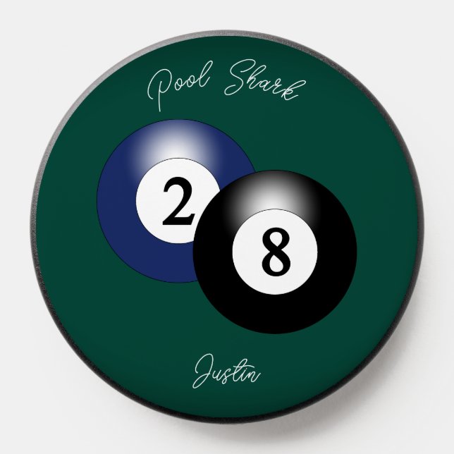 Pool Billiards Player Phone Grips PopSocket (Popsocket)