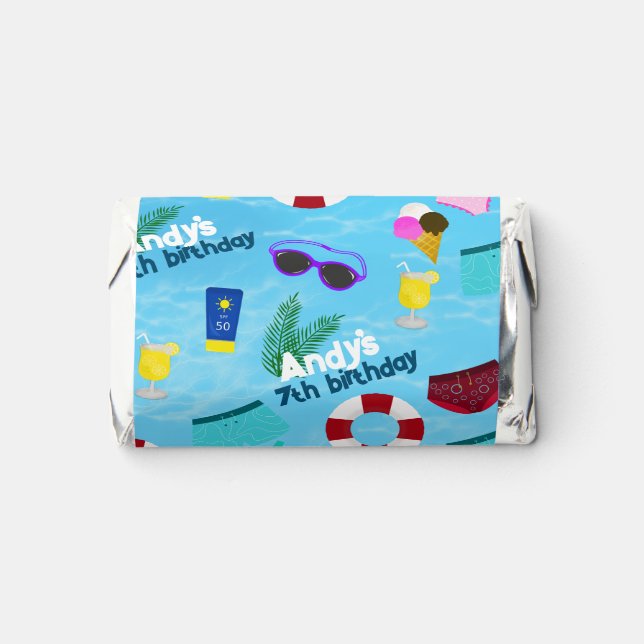 Pool Birthday Party Favor (Front)