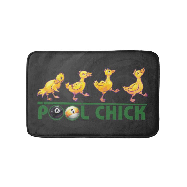Pool Chick Bathroom Mat (Front)