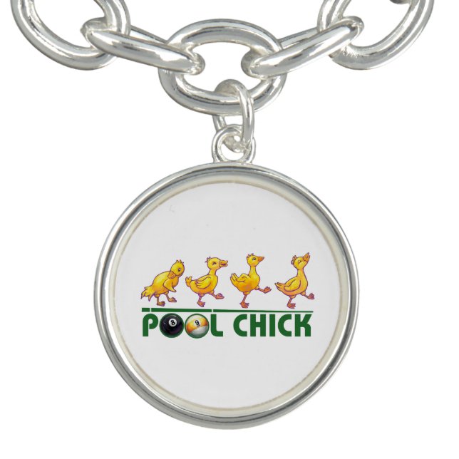 Pool Chick Charm Bracelet (Design)