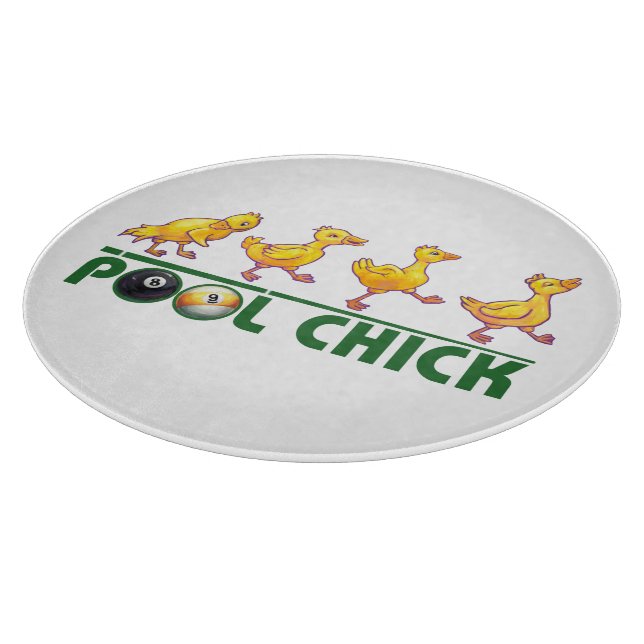 Pool Chick Cutting Board (Corner)
