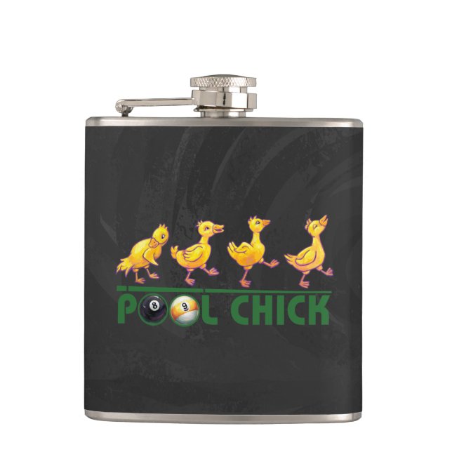 Pool Chick Flask (Front)
