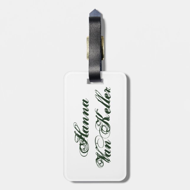 Pool Chick Luggage Tag (Back Vertical)