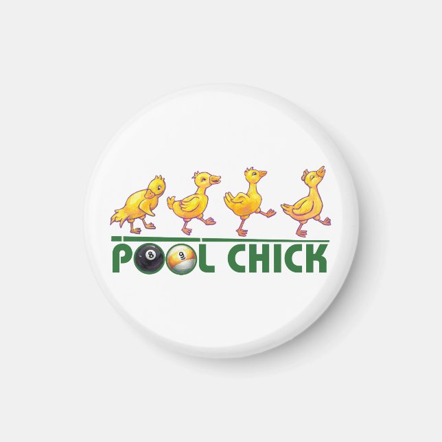 Pool Chick Magnet (Front)