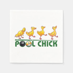 Pool Chick Paper Napkins