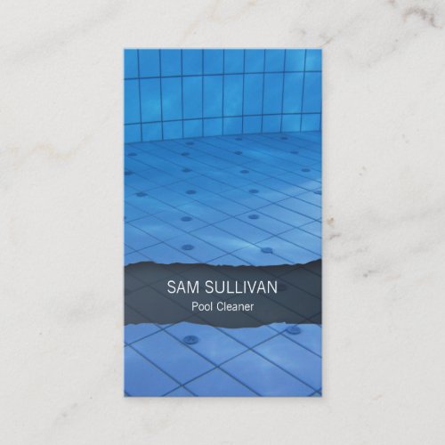 Pool Cleaner Clear Blue Water Business Card