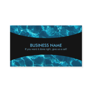 Pool Cleaner Slogans Business Cards