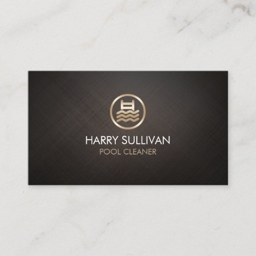 Pool Cleaner Water Icon Business Card