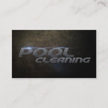 Pool Cleaning Business Card by KeyholeDesign at Zazzle