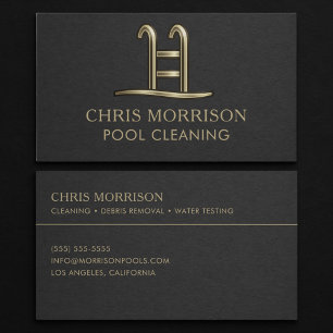 Pool Cleaning Business Card