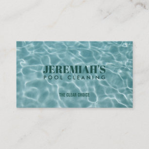 Pool Cleaning Business Cards