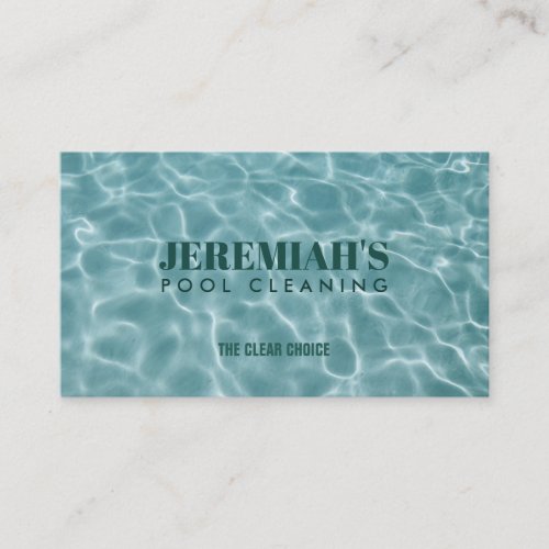 Pool Cleaning Business Cards