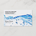 Pool Cleaning Service Business Card at Zazzle