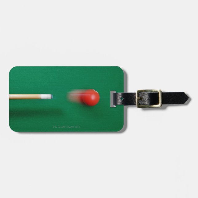 Pool Cue Luggage Tag (Front Horizontal)