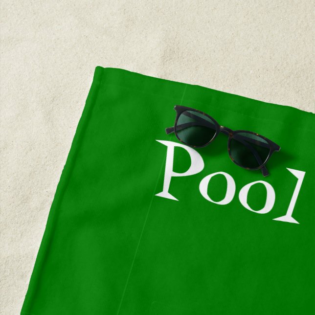 Pool Design Beach Towel (In Situ)