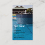 Pool Design Business Card at Zazzle