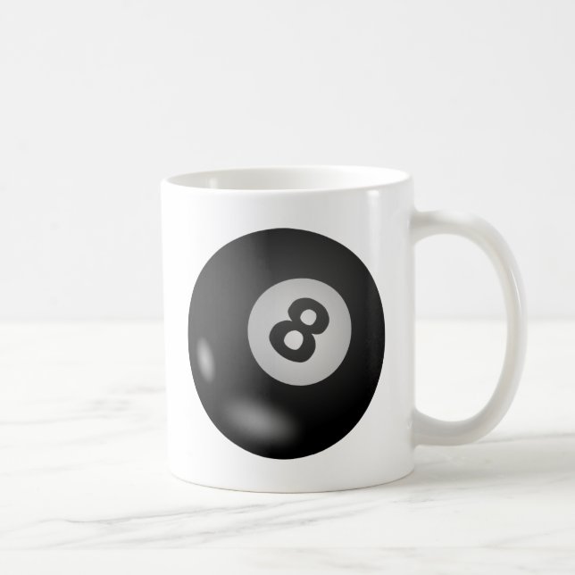 Pool - Eight Ball Coffee Mug (Right)