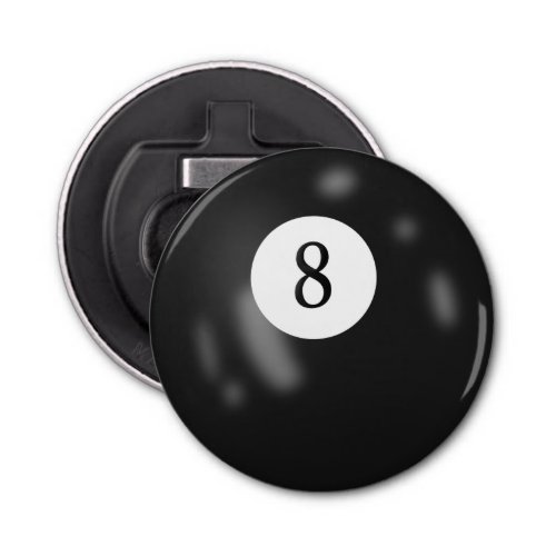 Pool Eight Billiards Ball Bottle Opener