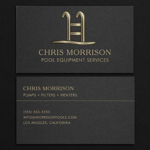 Pool Equipment Services Business Card