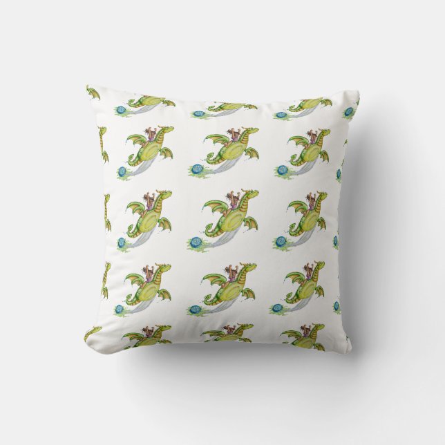 Pool Floaty Throw Pillow (Front)