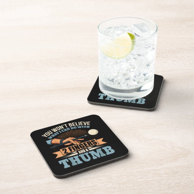 Pool Funny Billiards Beverage Coaster (Right Side)