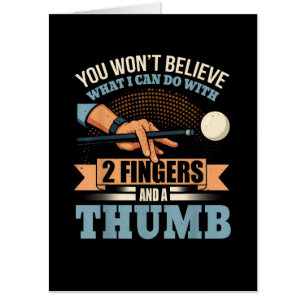 Pool Funny Billiards Card
