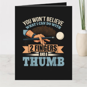 Pool Funny Billiards Card
