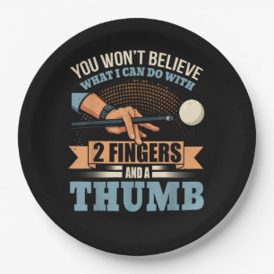 Pool Funny Billiards Paper Plates