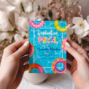 Pool Graduation Party Invitation