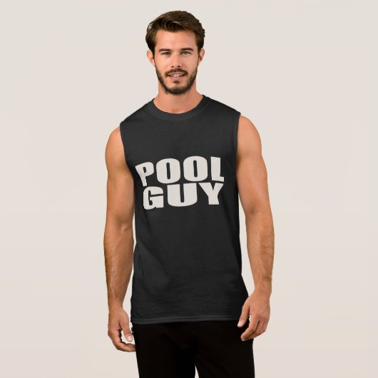 POOL GUY SLEEVELESS SHIRT (Front Full)