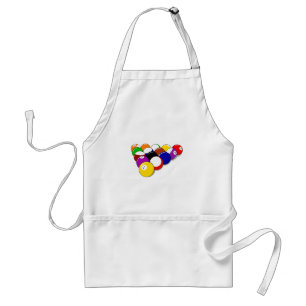 Pool Hall Balls Rack Em Sports Leisure Billiards Adult Apron