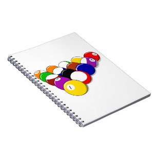 Pool Hall Balls Rack Em Sports Leisure Billiards Notebook
