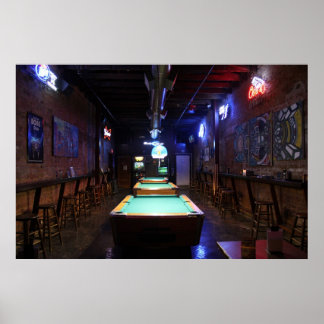 Pool Hall Poster