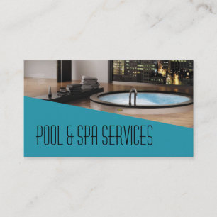Pool Hot Tub Jacuzzi Installation Repair Business Card