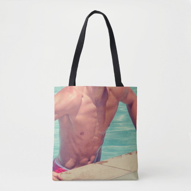 Pool Hottie Tote Bag (Front)